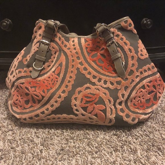 Glenda Gies Handbags - Glenda Gies Floral Carpetbag